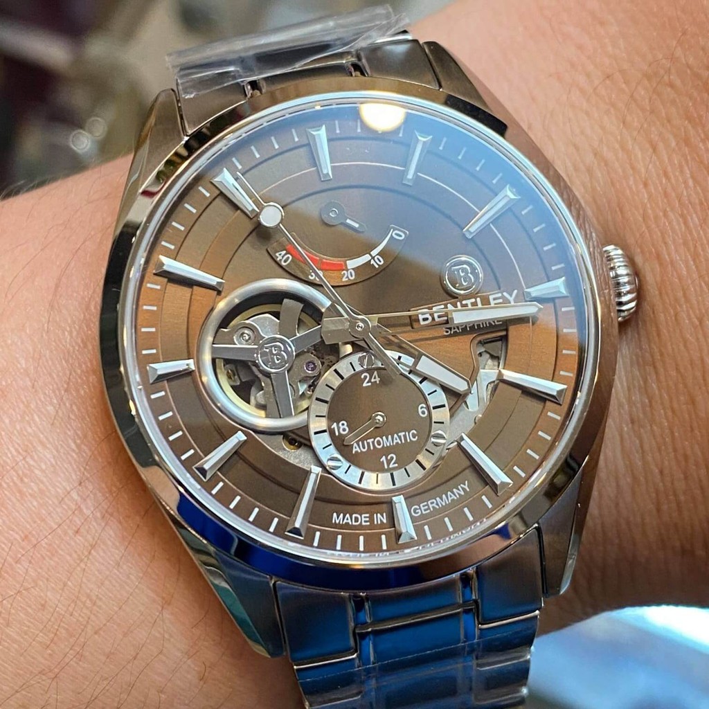 Đồng hồ nam Bentley BL1831-15MWDI Máy cơ hở tim