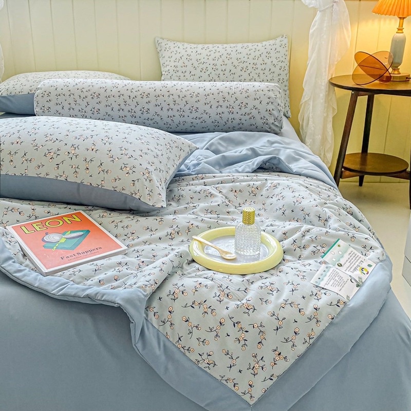 Set Chăn Ga đũi Hoạt Tính Chăn Hè Nhiều Hoạ Tiết (shinbedding)