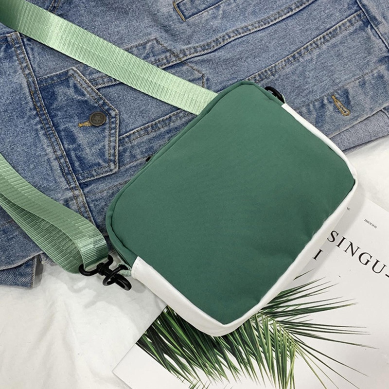 Túi Đeo Chéo Vai Hình Vuông Bằng Nylon Họa Tiết Hoạt Hình Có Thể Điều Chỉnh Kích Thước Cho Nữ