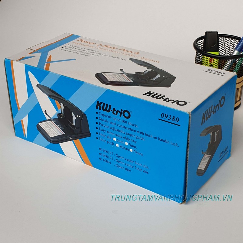 Máy bấm 2 lỗ Kw-triO 09380 100 tờ