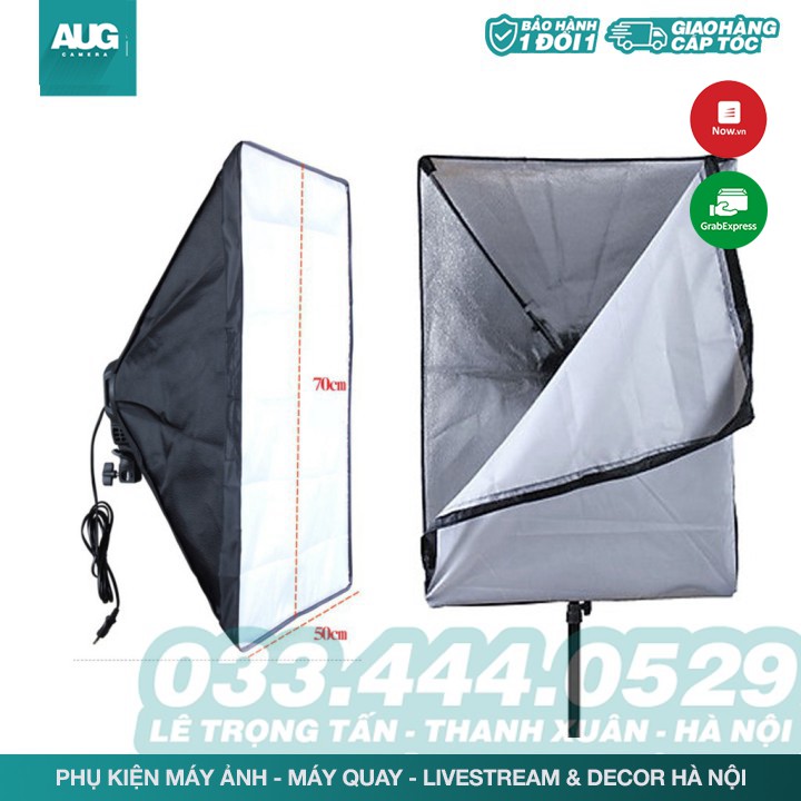 SALE | Đèn Chụp Ảnh Sản Phẩm, Bộ Đèn Studio, quay phim, Livestream chuyên nghiệp, chân đèn cao 2m kèm Softbox 50x70cm