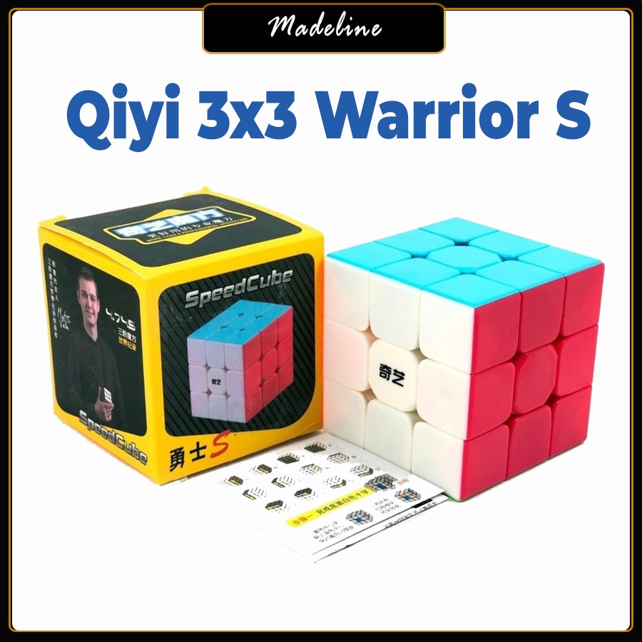 Rubik 3x3 QiYi Warrior S Stickerless Rubic 3 Tầng Không Viền