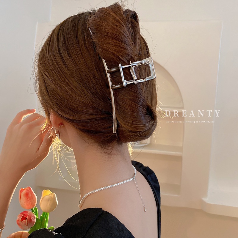 Kẹp Tóc Hình Cá Mập Bằng Kim Loại Phong Cách Thời Trang Độc Đáo