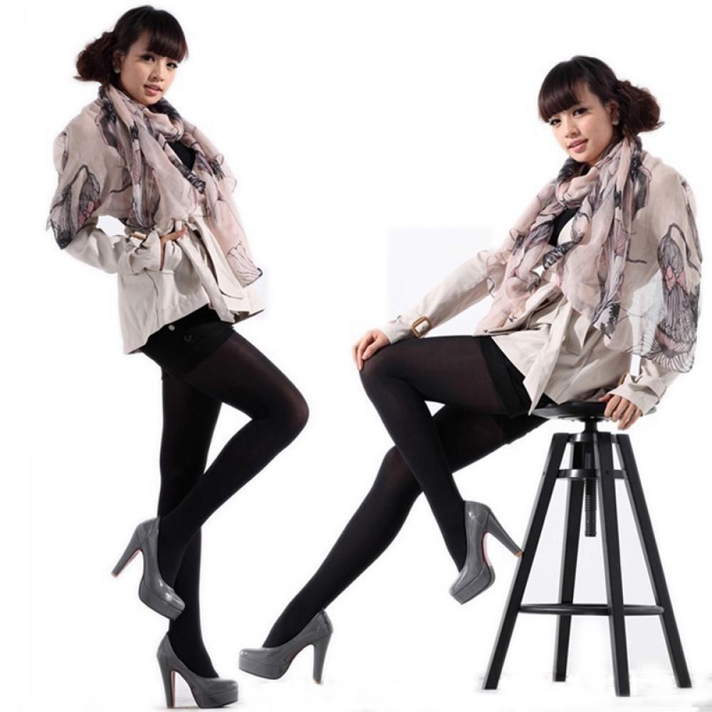 CLEVER Thick 120D Beauty Sexy Stockings Pantyhose Tights Footed Socks Opaque