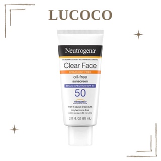 Kem chống nắng cho da dầu mụn Neutrogena Clear Face Break Out Free Lotion Sunscreen SPF 50 88ml