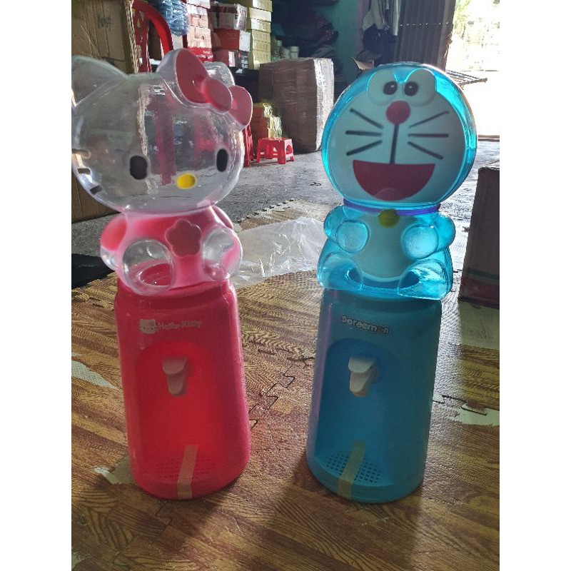 THANH LÝ Bình Đựng Nước Hình Cây Nước Mini Cho Trẻ Em Doraemon và Kitty