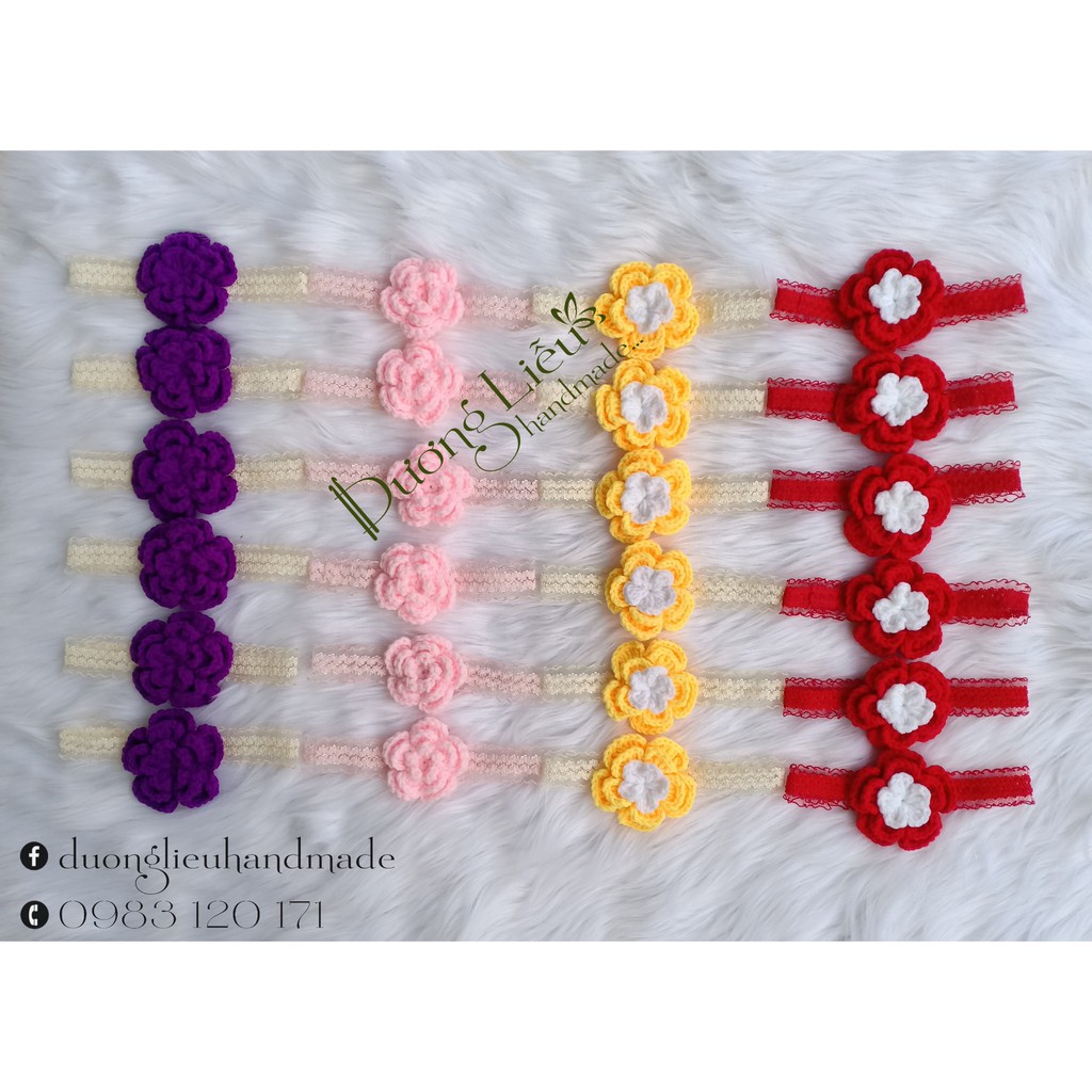 Combo 3 băng đô cho bé đáng yêu hàng handmade