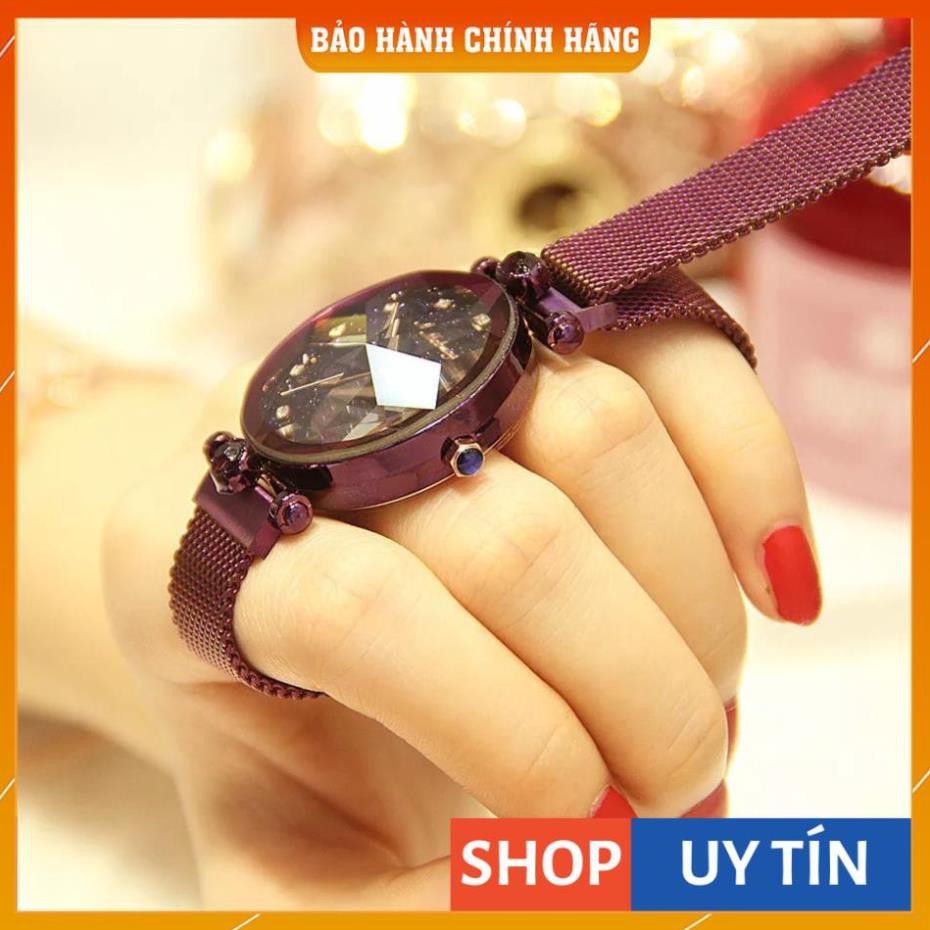 [HOT TREND] Đồng hồ nữ Mobangtuo hàng chính hãng - dây lụa mỏng khoá nam châm