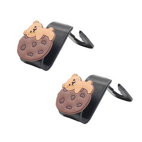 Móc treo đồ gắn phía sau ghế ngồi xe hơi thiết kế hoạt hình đáng yêu thời trang đa năng