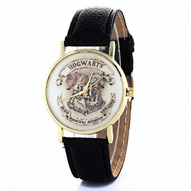 Fashion HOGWARTS Magic School Wristwatch Leather Strap Quartz Watches Xmas Gifts