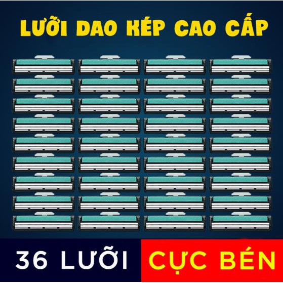 Bộ cạo râu 38 món - bộ dao cạo râu cao cấp cho nam siêu bền