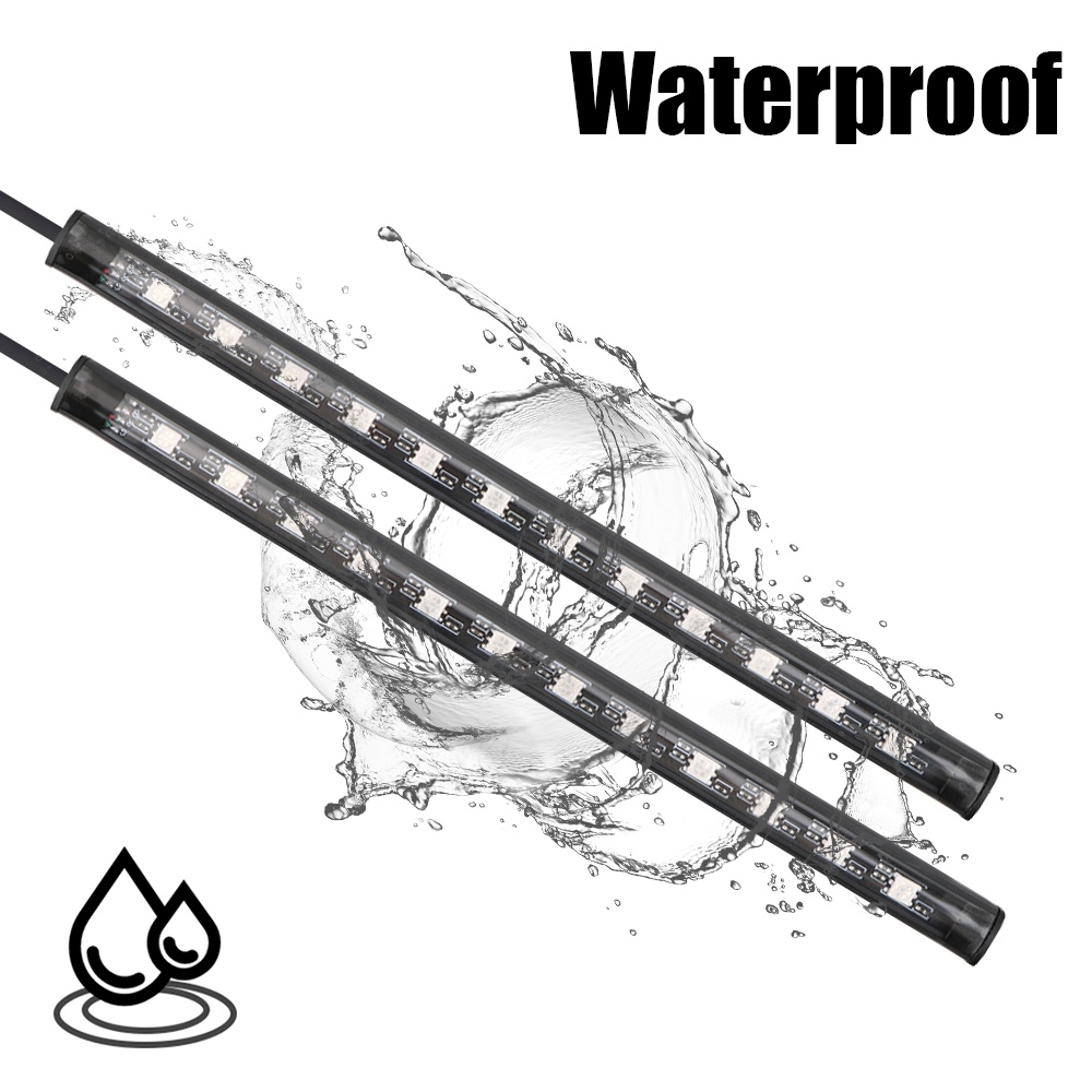 Đèn led Trang Trí Nội Thất Xe Hơi 24 / 36 / 48 led Điều Khiển Từ Xa Bằng Giọng Nói