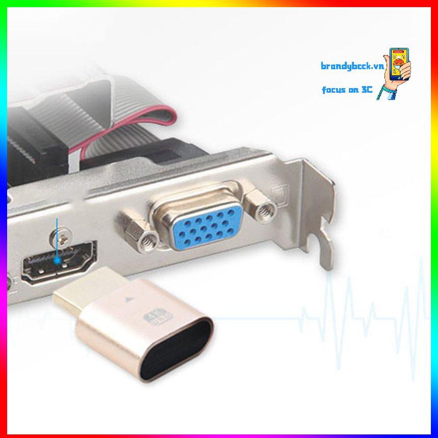 Đầu cắm giả lập ảo hóa màn hình khóa có thể tương thích với HDMI độ phân giải siêu cao 4K BK