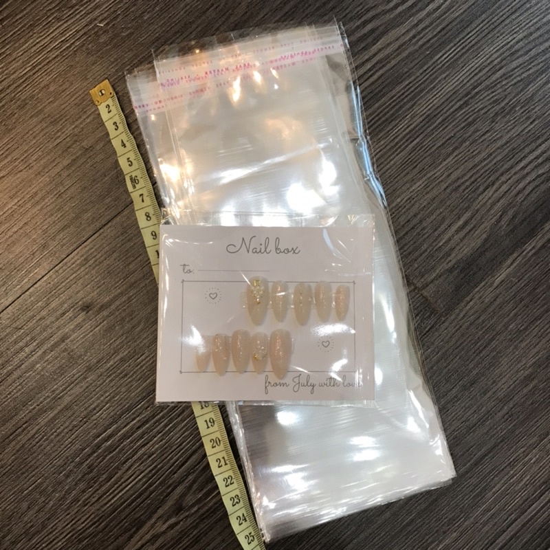 Túi bọc nail box , túi kính dán miệng nhỏ đựng phụ kiện nail box thiết kế julynails