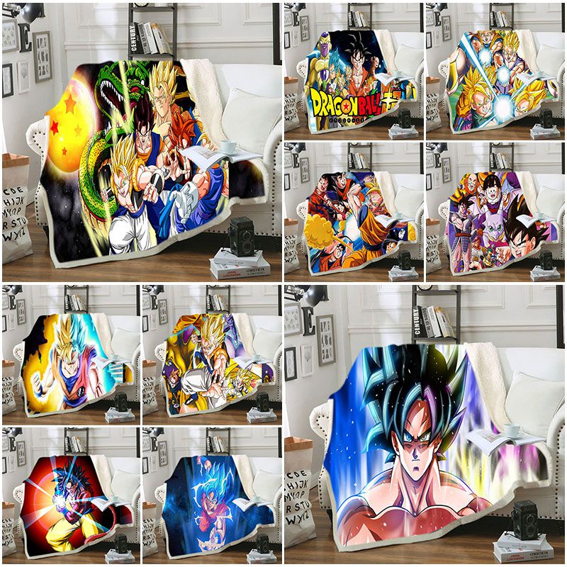 Chăn Họa Tiết Hoạt Hình Dragon Ball Cho Du Lịch