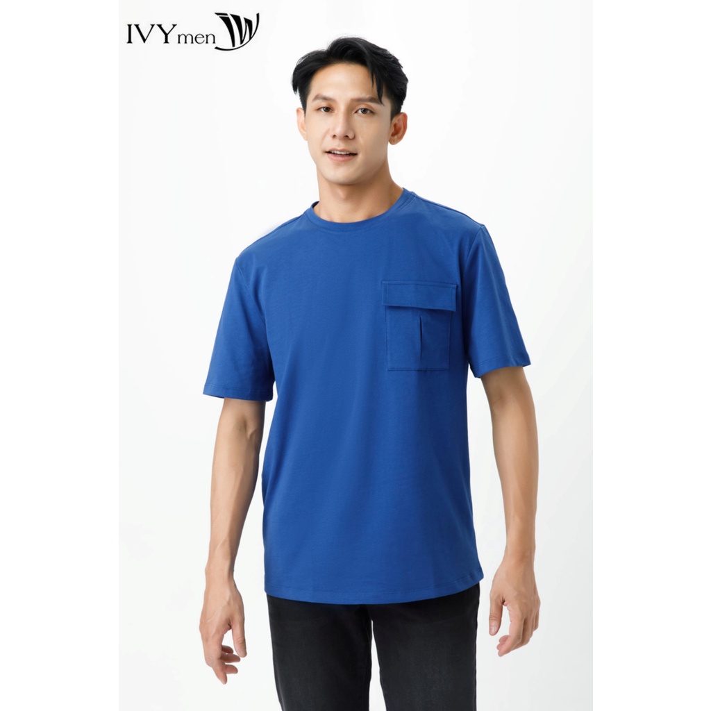 Áo thun phối túi hộp nam IVY moda MS 57E3346