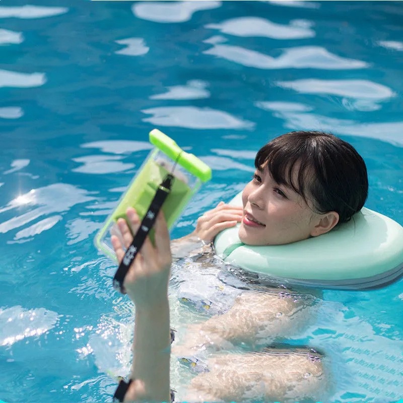 Túi Chống Nước Điện Thoại Túi Đựng Điện Thoại Chống Nước Đi Bơi, Đi Biển, Đi Mưa Có Phao Màu Trơn - Minh An Saigon