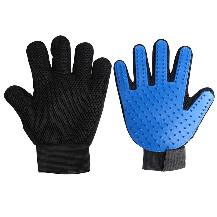 Găng tay chải lông cho chó mèo, găng tay lấy lông rụng thú cưng