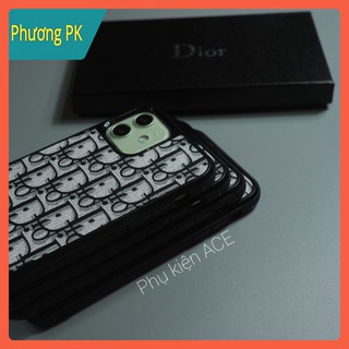 [Tặng hộp Dior] Ốp da Canvas Logo DIOR  IP 12 Pro Max ,12,12 pro,11 Promax ,11,11pro, XSMax, Xr ,7 Plus,8 Plus rẻ đẹp