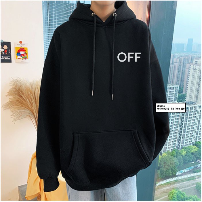 Áo Hoodie Nỉ chất nỉ ngoại dày OFF Unisex Nam Nữ Đơn Giản Siêu Đẹp - hoodie nam nữ form rộng ulzzang | BigBuy360 - bigbuy360.vn