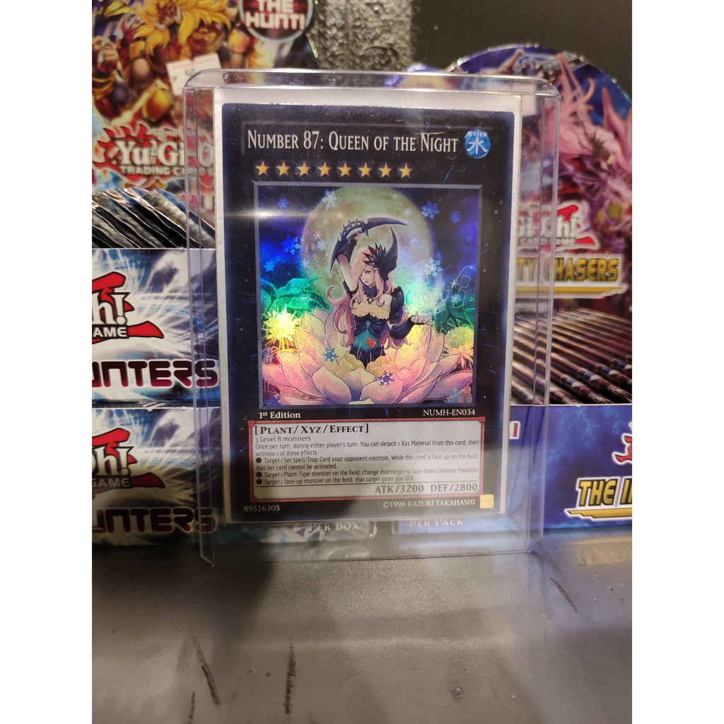 [ Dưa Hấu Yugioh ] Lá bài thẻ bài Yugioh Number 87 Queen of the Night – Super Rare - Tặng bọc bài nhựa bảo quản