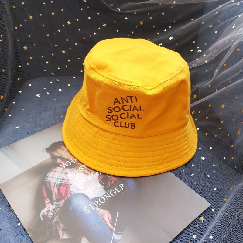 Mũ bucket NHIỀU MÀU thêu chữ ANTI SOCIAL CLUB