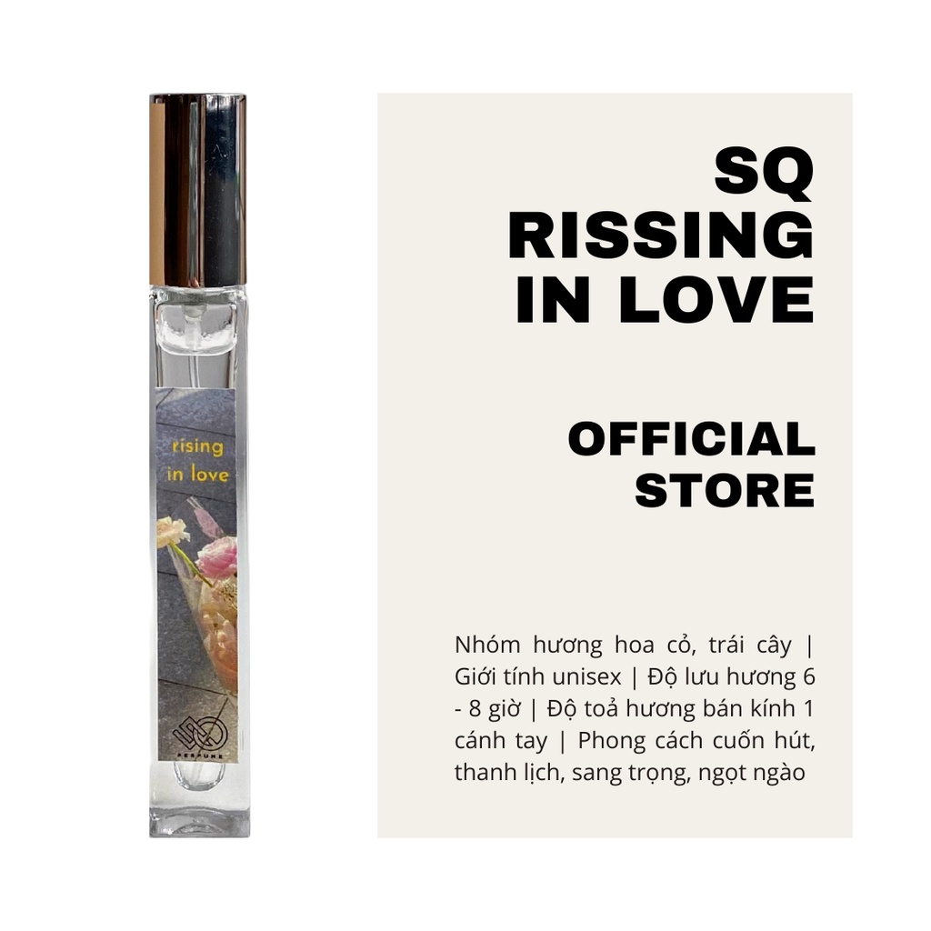 Nước hoa Vuông SQ Rising In Love 10ml hương thơm thanh lịch nhẹ nhàng