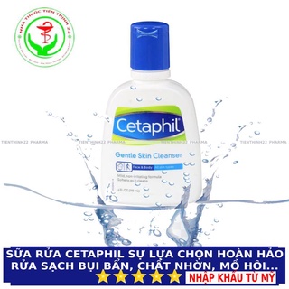 Sữa rửa mặt Cetaphil Gentle Skin Cleaner làm sạch da mọt cách an toàn chai 125ml