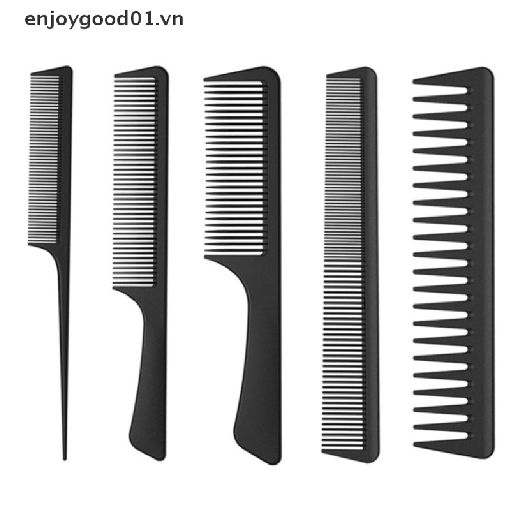 [Hàng mới về] Bộ lược chải cắt tóc có đuôi nhọn bằng sợi carbon chuyên dụng