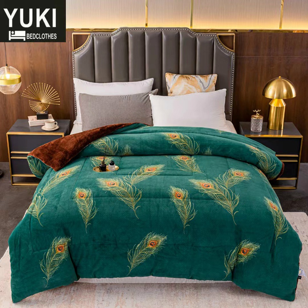 Chăn Lông Cừu Yuki Họa Tiết
