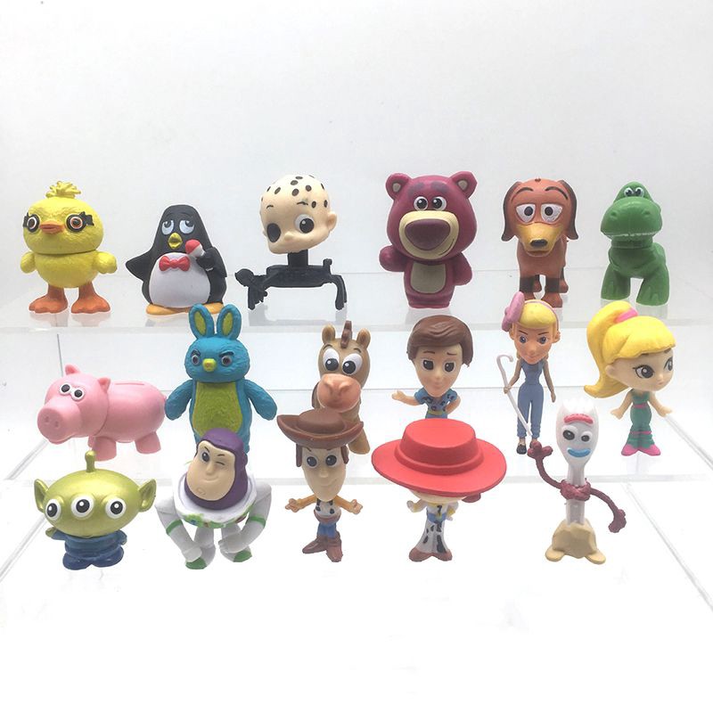Set 17 mô hình đồ chơi nhân vật trong phim hoạt hình toy story phần 4