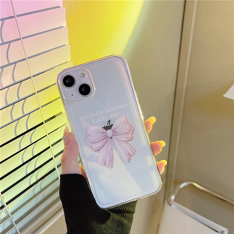 Ốp lưng iphone Ốp Điện Thoại Kiểu Khung Ảnh Thắt Nơ Phù Hợp Cho iphone 11/12 14pro 8 Dinuo case