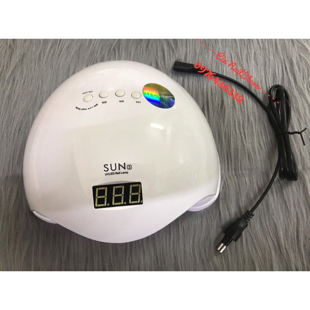 Máy hơ Gel Sun 5 48W/ UV/LED tem xanh