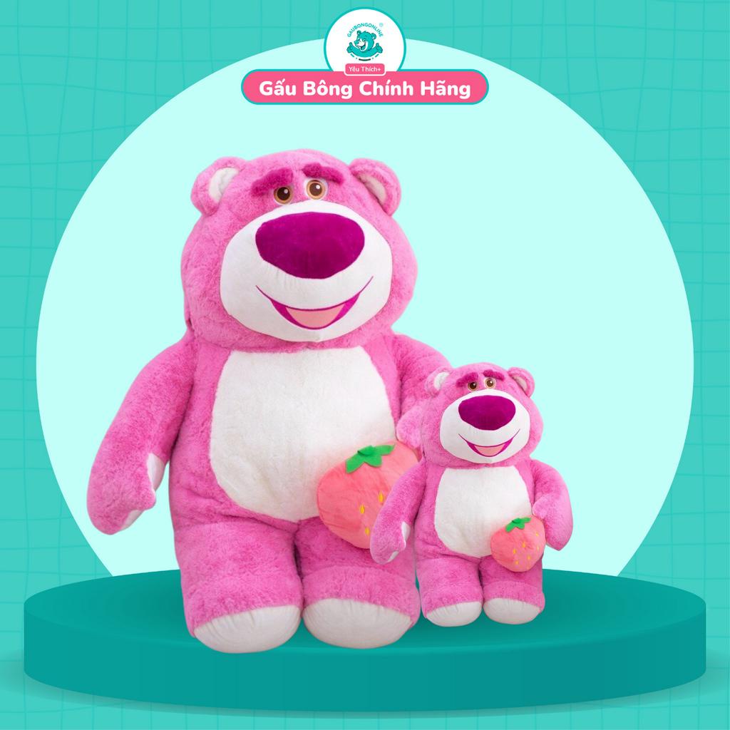Gấu Bông Lotso Cầm Quả Dâu Tây, Gấu Dâu Dễ Thương Nhiều Size, Gấu Bông Online Cao Cấp