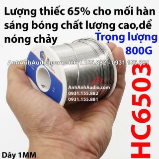 Chì Hàn HC6503 , Thiếc Hàn , Chì Hàn cuộn lớn 800g