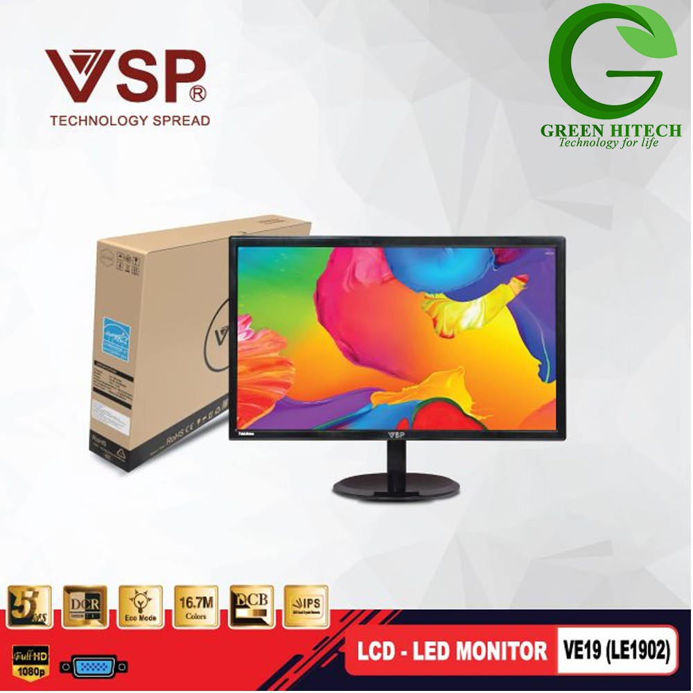 LCD LED monitor 19 inch VE19 (LE1902)- MÀN HÌNH VSP 19 INCH BẢO HÀNH 24 THÁNG