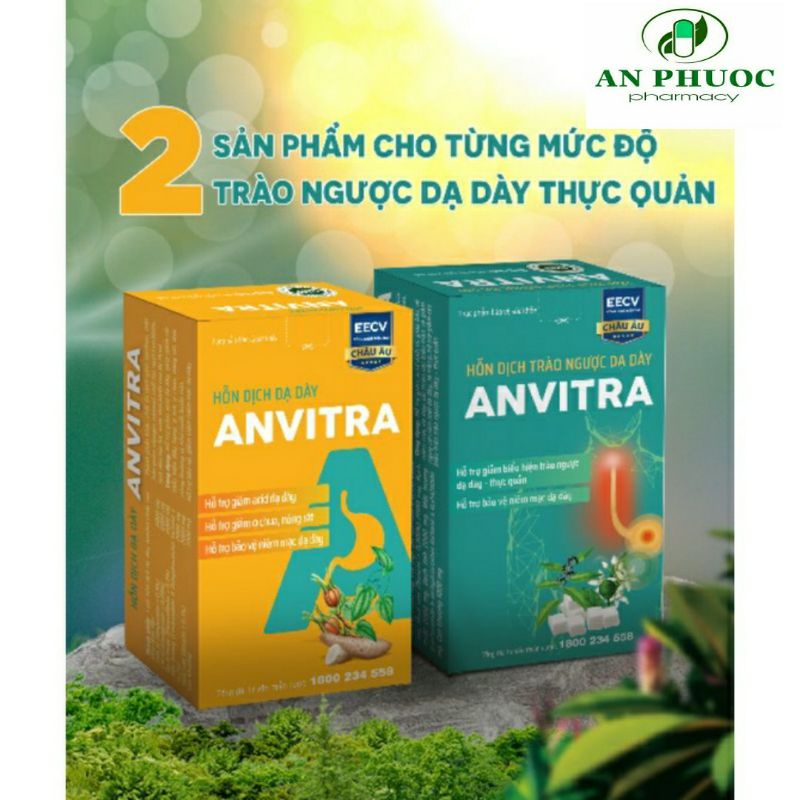 Hỗn dịch dạ dày ⚡ CAM KẾT CHẤT LƯỢNG ⚡ Hỗn dịch trào ngược dạ dày Anvitra hiệu quả nhanh chóng