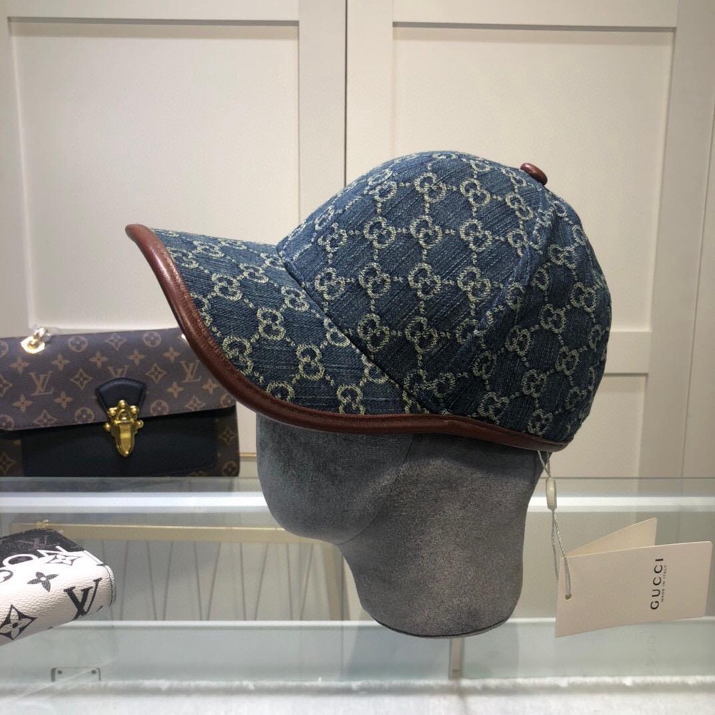 Mũ Lưỡi Trai Gucci Chất Liệu Da Bò Cao Cấp Thời Trang Cho Nam Nữ