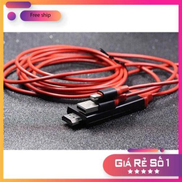 ⚡ Dây cáp Lightning to HDMI Earldom (2m), Kết nối truyền hình ảnh từ điện thoại lên tivi