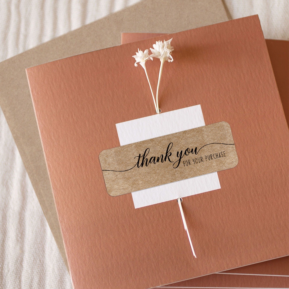 Cuộn 120 Miếng Dán Chữ Thank You For Your Order