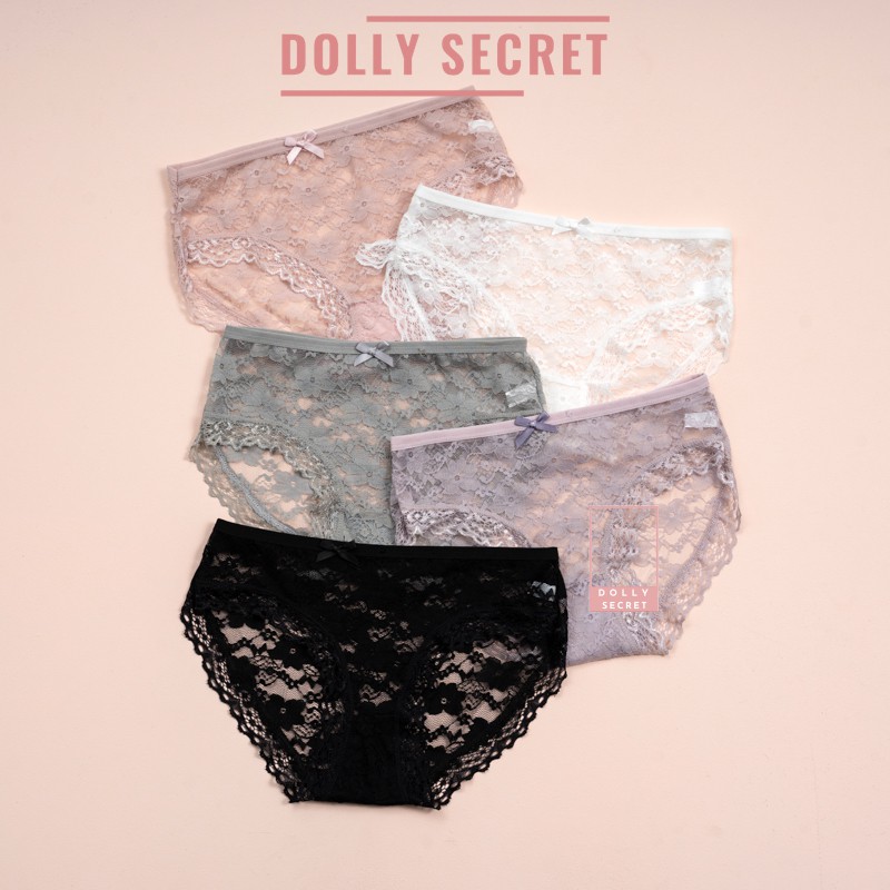 Quần lót ren gợi cảm sexy siêu mỏng xuyên thấu nhiều màu DOLLY SECRET QL015