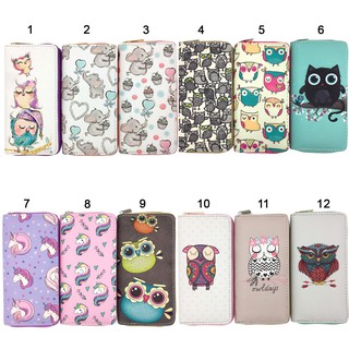 BST bóp ví dài cầm tay họa tiết hoạt hình cú mèo cute dễ thương cho nữ - Link 16 - Banana Store