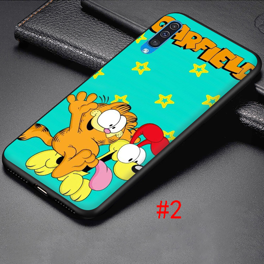 Cute Garfield Soft Silicone Phone Case Samsung A6 A7 A8 Plus A9 2018 A3 2016 A5 2017