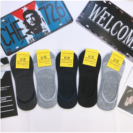 COMBO 5 đôi Tất lười nam nữ chất liệu vải cotton co giãn 4 chiều, vớ cổ ngắn dễ phối đồ TATNAM09