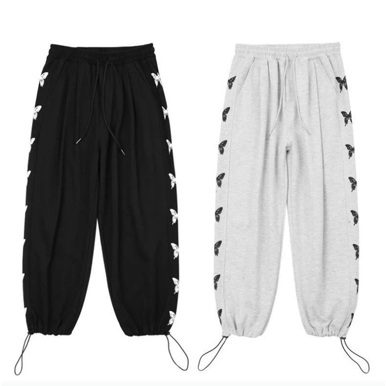 Quần Jogger Nam Nữ Trơn Ba Màu, Quần Tập Thể Thao Co Giãn Ống Rộng Bo Gấu - OQ065