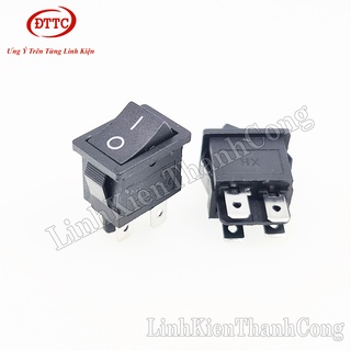 Công tắc kcd1-104 4 chân màu đen