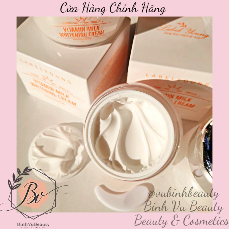 KEM DƯỠNG TRẮNG DA NÂNG TONE VITAMIN MILK WHITENING CREAM LABELYOUNG K100