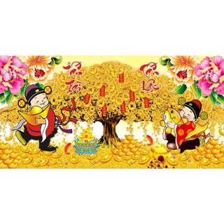 Tranh thêu chữ thập 3D cây tài Lộc LV3497 ( 100x55cm)