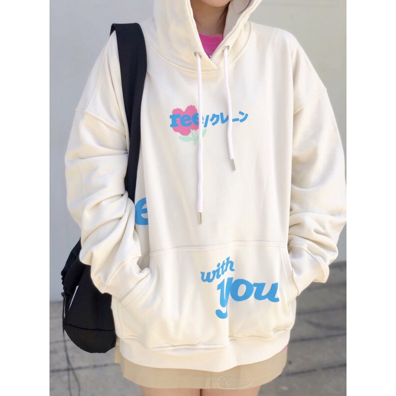 ÁO HOODIE BE WITH YOU MÀU KEM | BigBuy360 - bigbuy360.vn