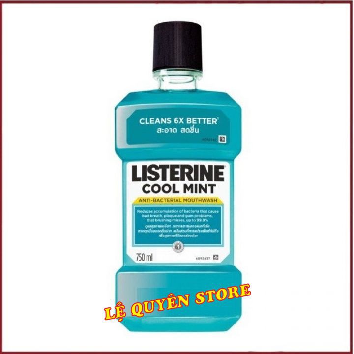 [ CHÍNH HÃNG ] 💗Nước Súc Miệng💗 Listerine 750ml Kèm Chai Nhỏ 250ml Thái Lan